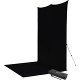 Westcott X-Drop Pro Wrinkle-Resistant Backdrop Kit - Rich Black Sweep (8' X 13') - image 2 of 5