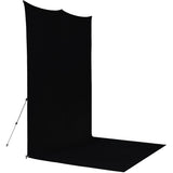 Westcott X-Drop Pro Wrinkle-Resistant Backdrop Kit - Rich Black Sweep (8' X 13') - image 3 of 5