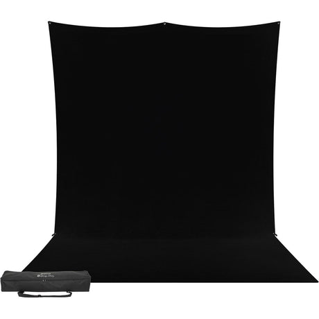 Westcott X-Drop Pro Wrinkle-Resistant Backdrop Kit - Rich Black Sweep (8' X 13') - image 5 of 5