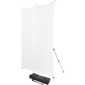 Westcott X-Drop Pro Wrinkle-Resistant Backdrop Kit - High-Key White (8' X 8')