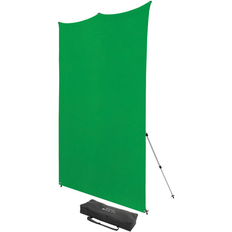 Westcott X-Drop Pro Wrinkle-Resistant Kit Chroma-Key Green Screen 8'X8'