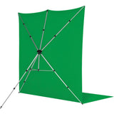 Westcott X-Drop Pro Wrinkle-Resistant Kit Chroma-Key Green Screen Sweep 8'X13' - image 4 of 5