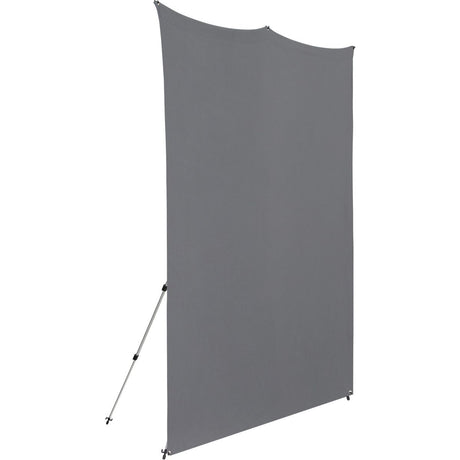 Westcott X-Drop Pro Wrinkle-Resistant Backdrop Kit - Neutral Grey (8' X 8') - image 2 of 5