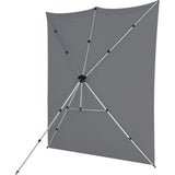 Westcott X-Drop Pro Wrinkle-Resistant Backdrop Kit - Neutral Grey (8' X 8') - image 3 of 5