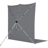 Westcott X-Drop Pro Wrinkle-Resistant Background Kit Neutraal Grey Sweep 8'X13' - image 4 of 5
