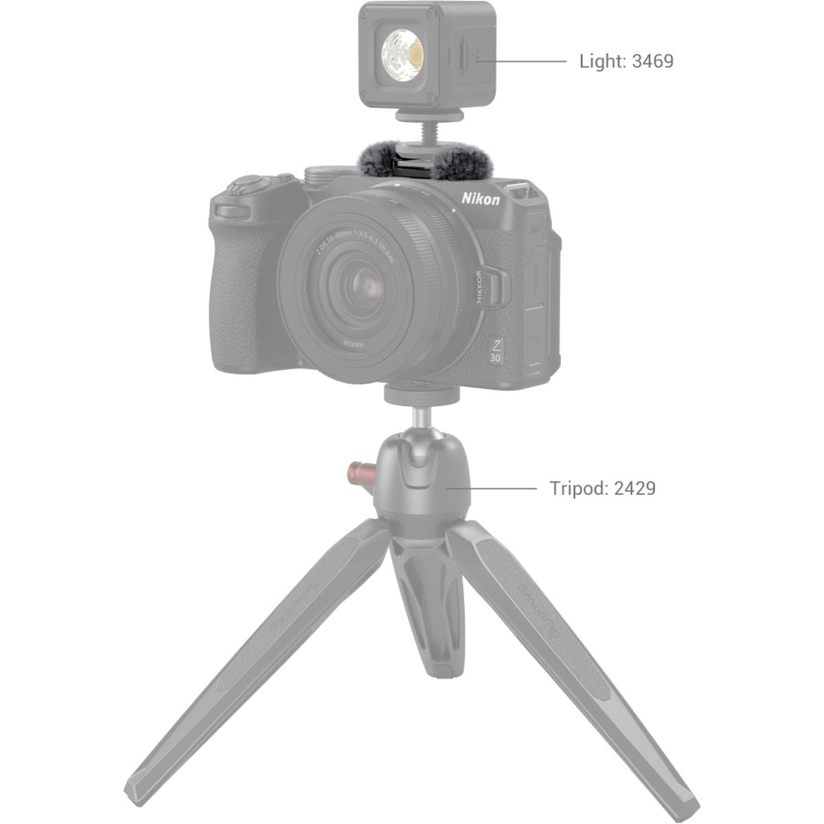 SmallRig 3859 Windshield w/ Cold Shoe Adapter For Nikon Z 30 - image 3 of 5