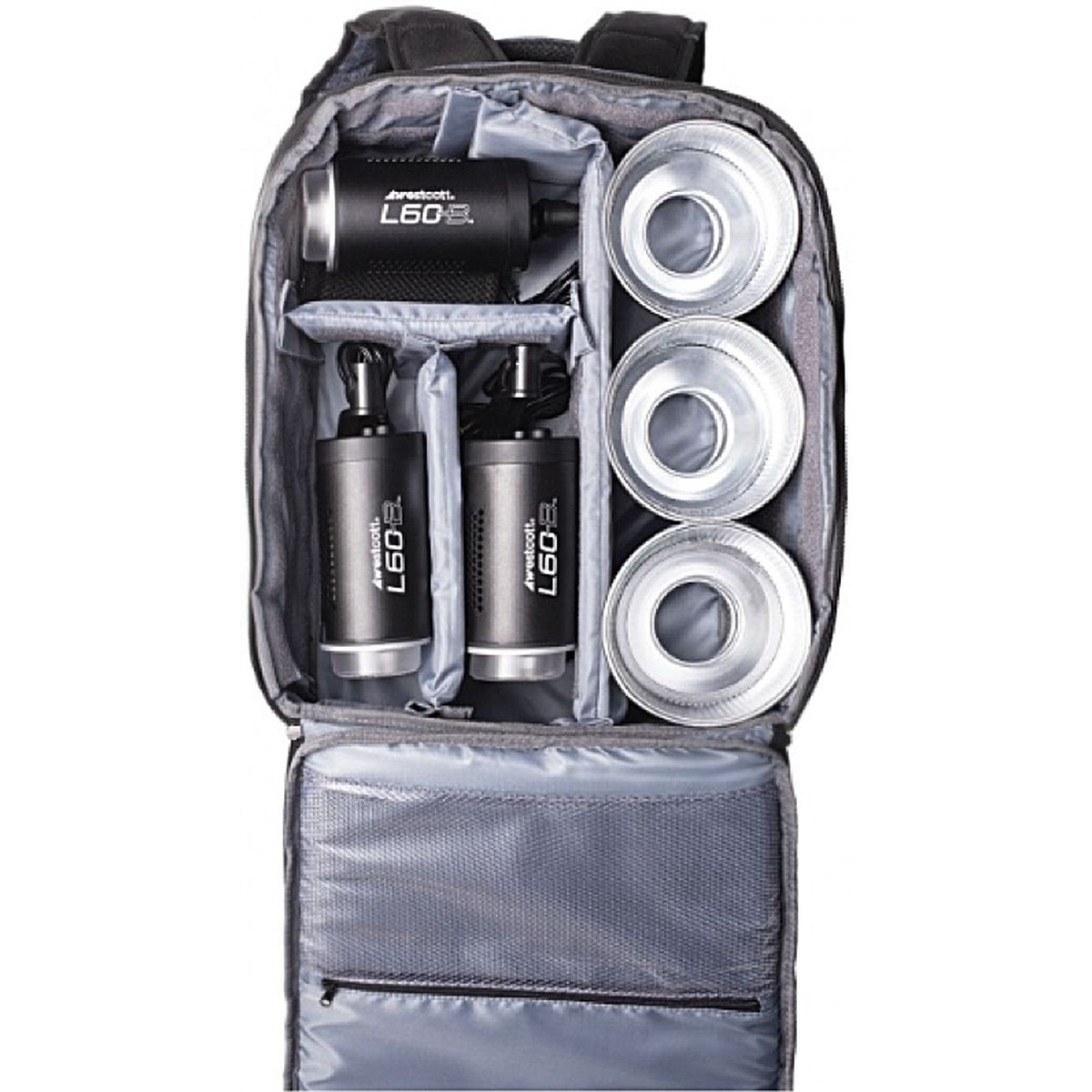 Westcott L60-B Bi-Colour COB LED 3-LIGHT Backpack Kit - image 2 of 5