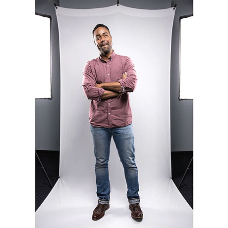 Westcott X-Drop Wrinkle-Resistant Backdrop - High-Key White Sweep (5' X 12') - image 2 of 2