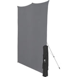 Westcott X-Drop Wrinkle-Resistant Background Kit - Grey (5' X 7')