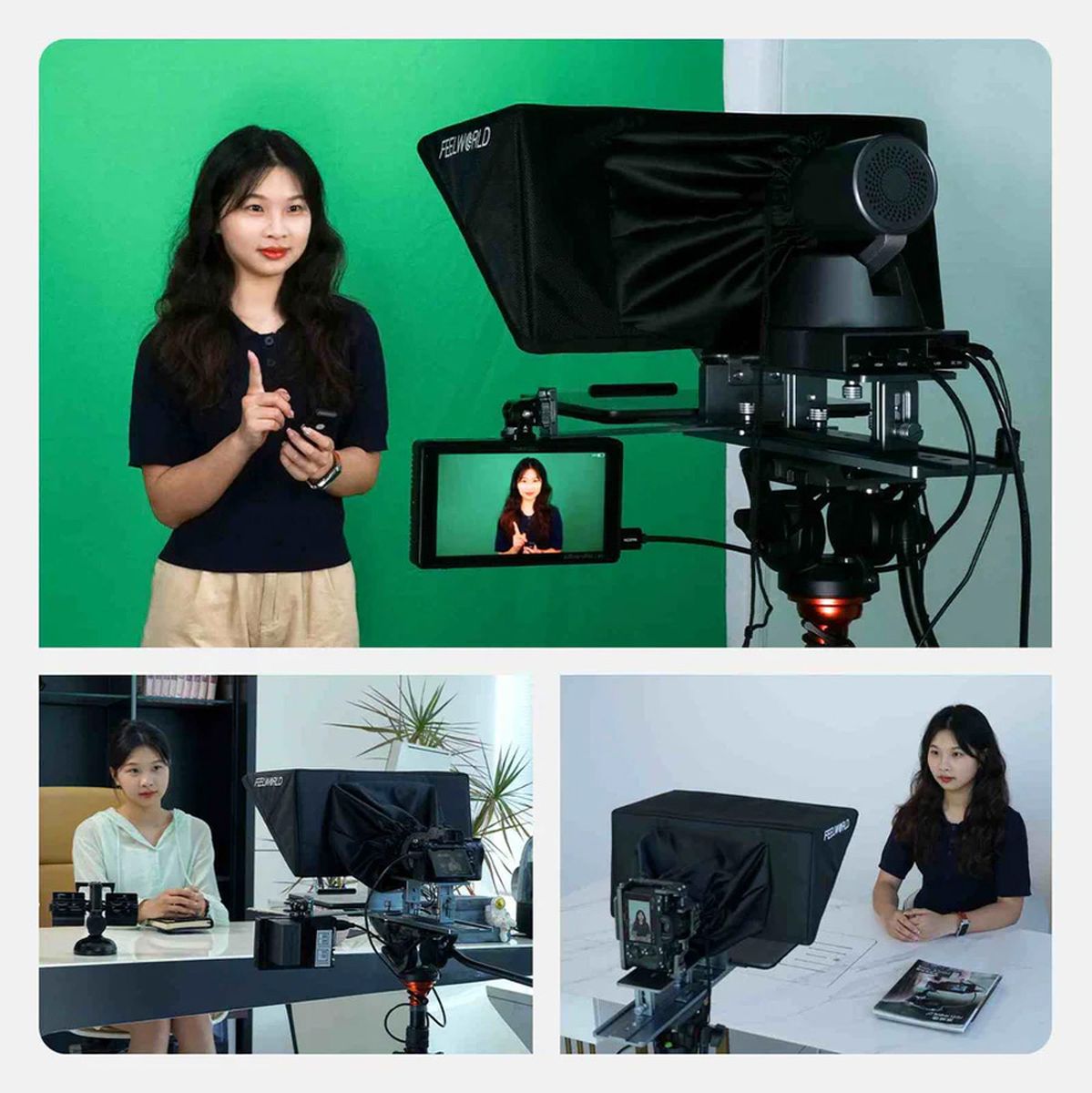 Feelworld TP16 Teleprompter Large Screen