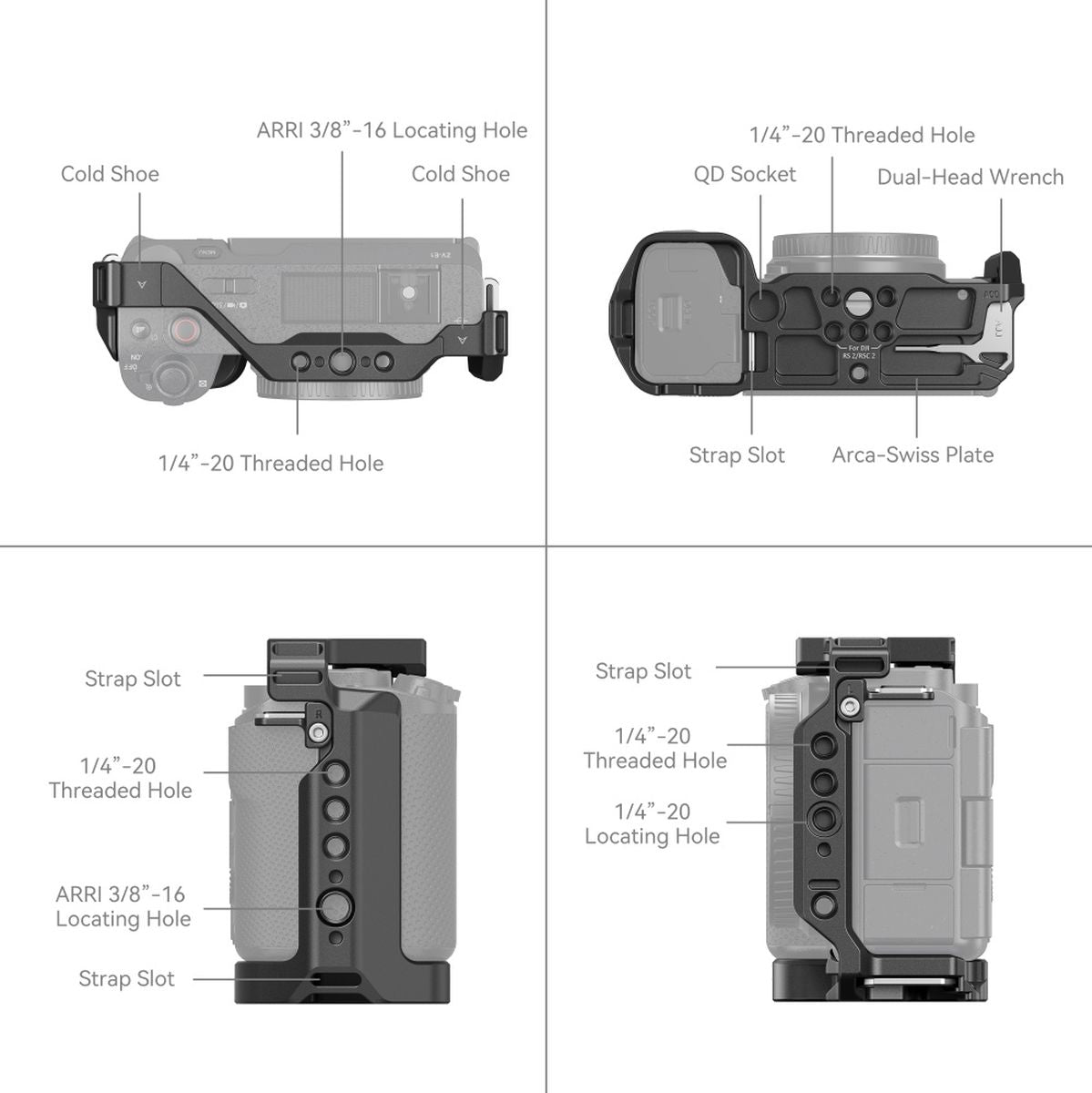 SmallRig 4256 Cage For Sony ZV-E1