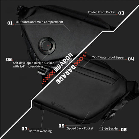 VSGO Black Snipe 4l Sling Bag - image 4 of 5