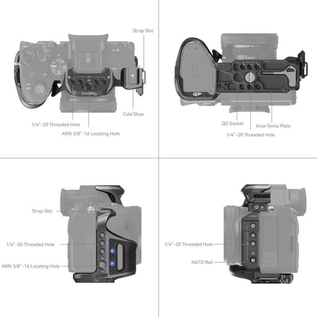 SmallRig 4308 Rhinoceros Cage Kit For Sony Alpha 7R V/7 IV/7S III - image 3 of 5