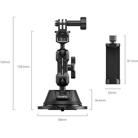 SmallRig 4275 Port. Suction Cup Mt Supp. Kit For Action Cameras/Phones SC-1K - image 3 of 4