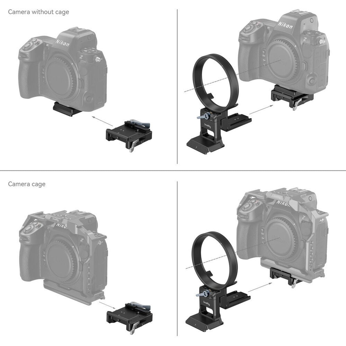 SmallRig 4306 Rotatable Horizontal-To-Vertical Mount Plate K