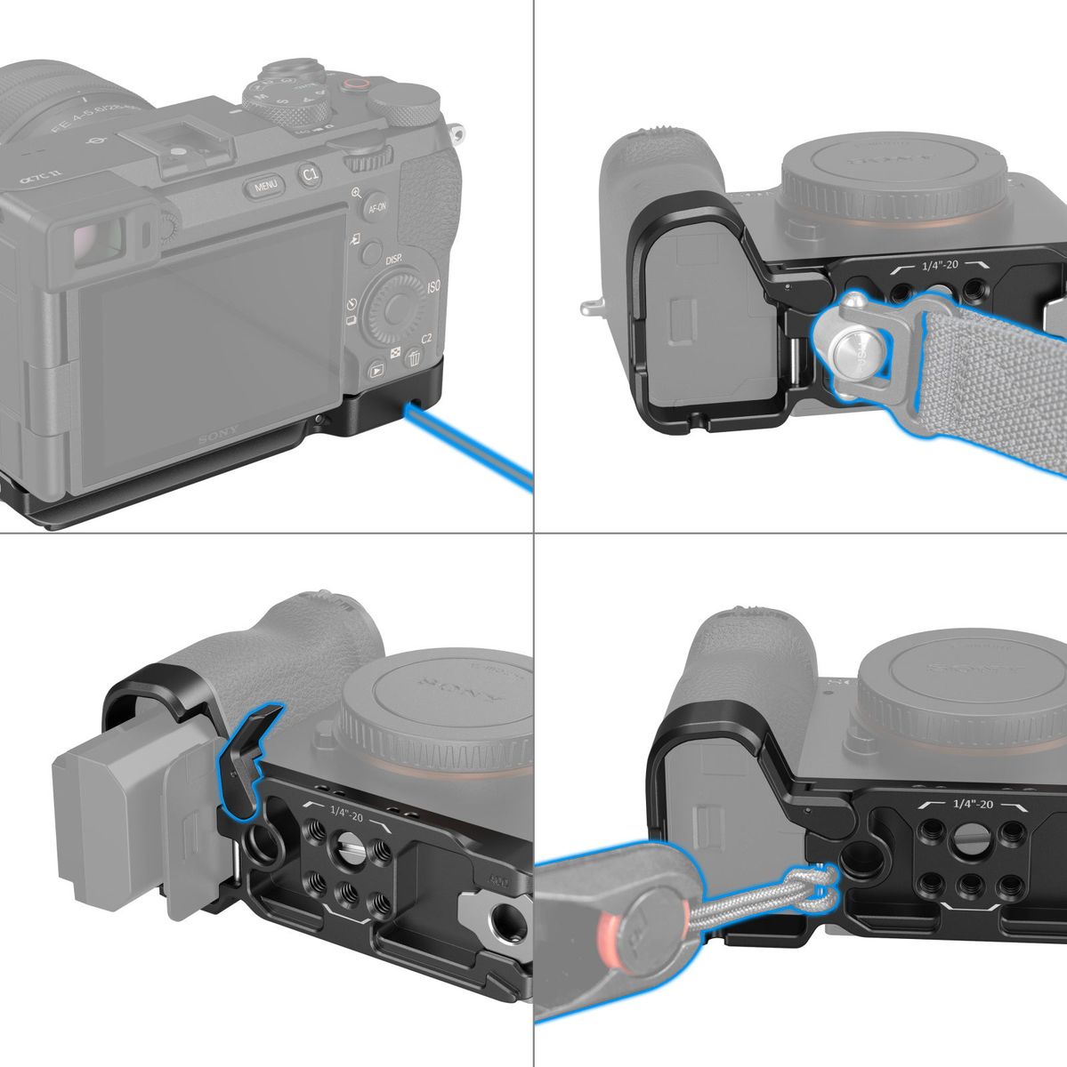 SmallRig 4438 Bottom Mount Plate For Sony Alpha 7C II / Alph