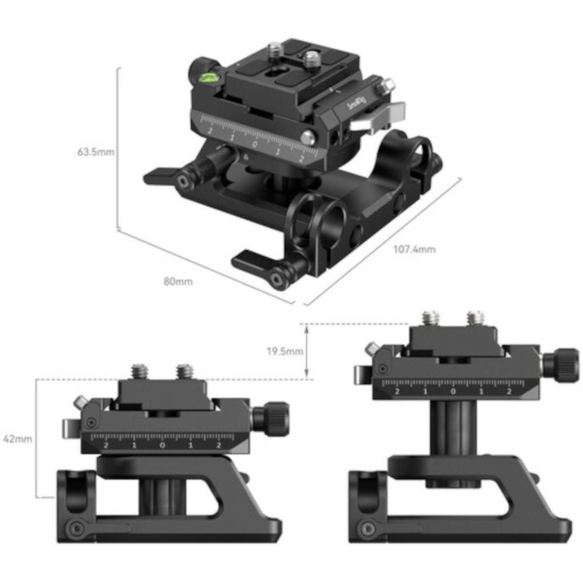 SmallRig 4233 Universal ArcaSwiss Height-Adjustable Mount Plate Kit - image 3 of 5