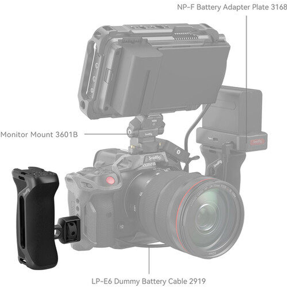 SmallRig 4346 Side Handle w/ Two-In-ONE Locating Screw