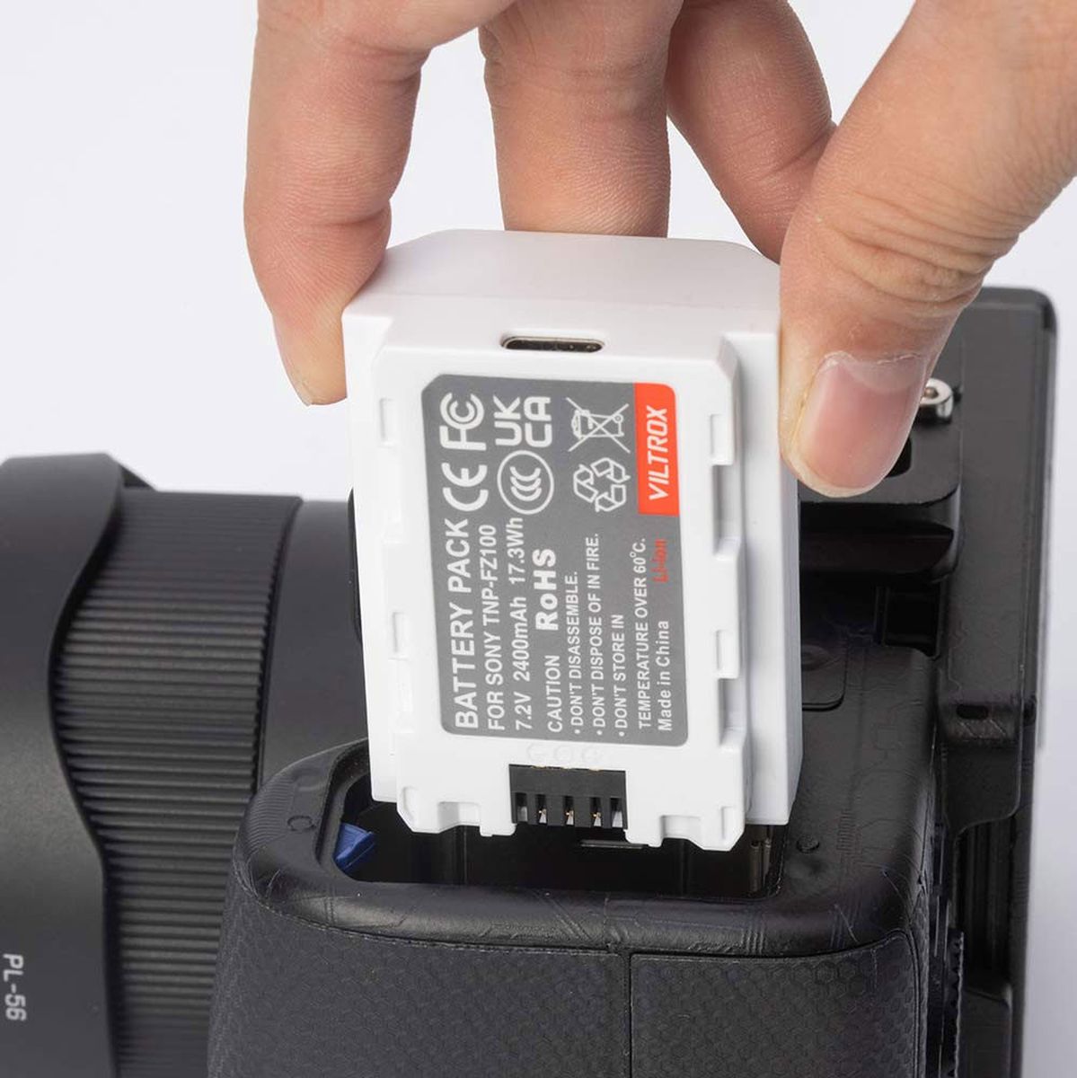 Viltrox TNP-FZ100 Battery (NP-FZ100) Type-C 2400mAh For Sony Camera - image 4 of 4