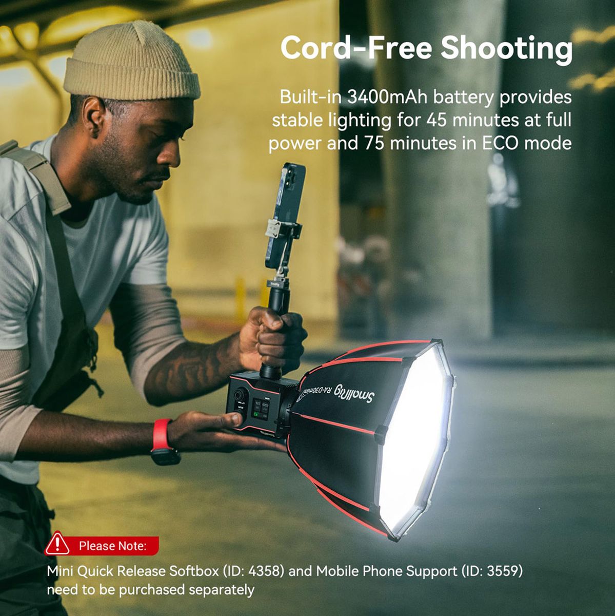 SmallRig 4376 RC 60B COB LED Video Light