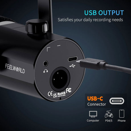 Feelworld PM1 Microphone For Podcasting Recording Gaming Live Streaming - image 4 of 5