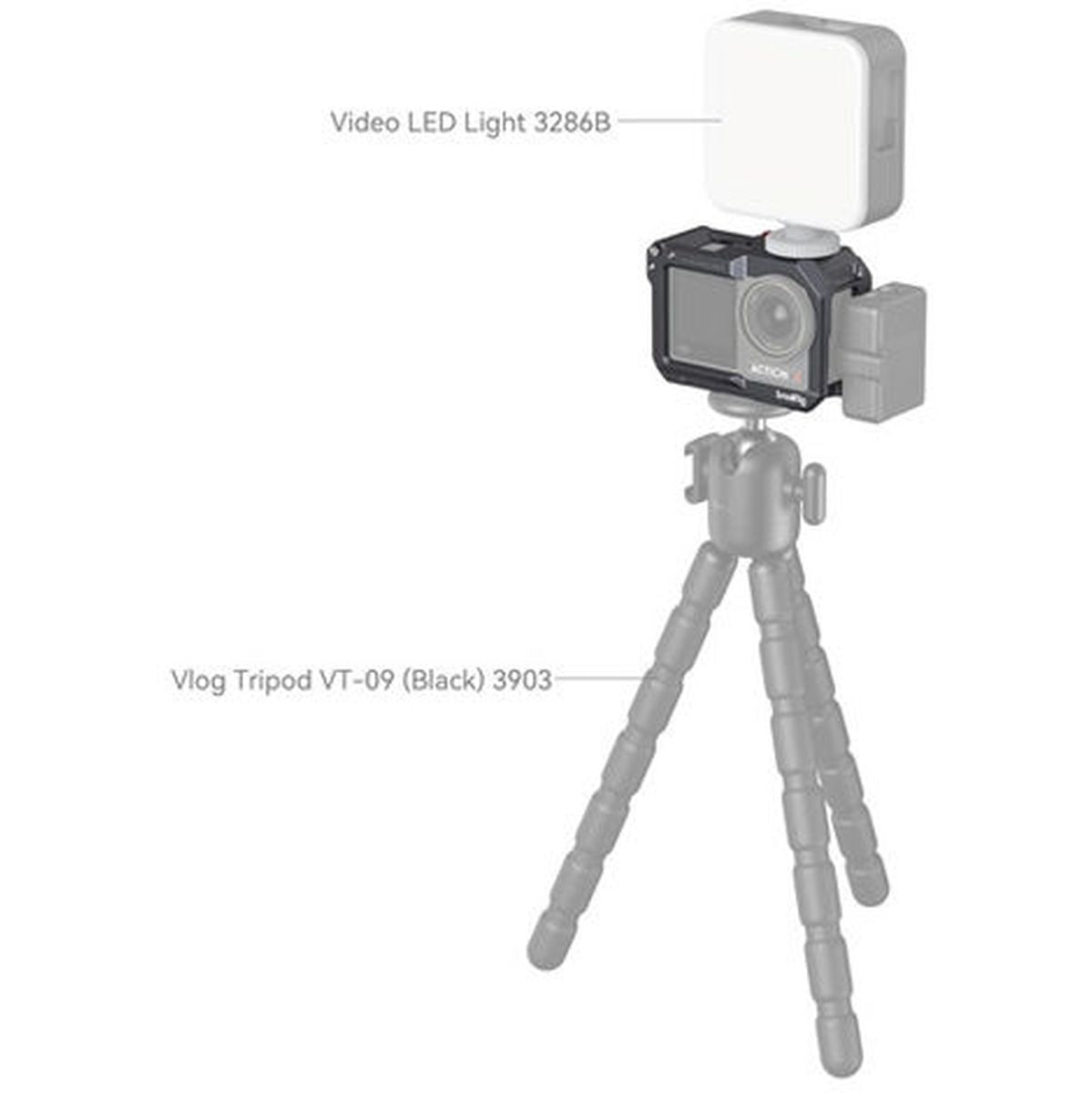 SmallRig Cage For DJI Osmo Action 4 / 3 4119B