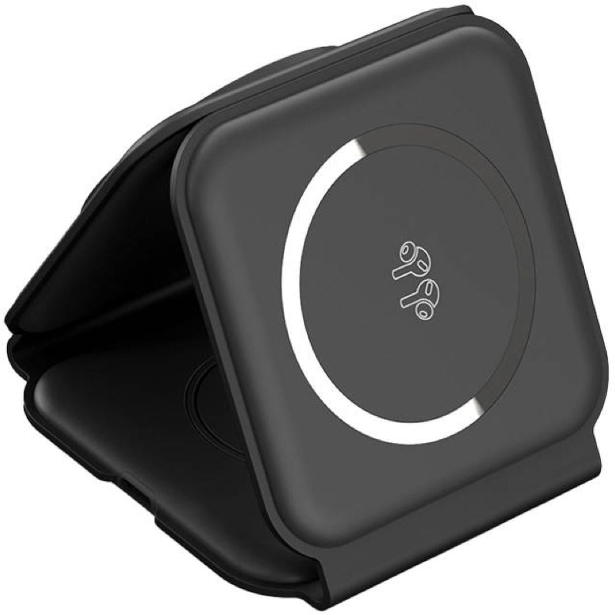 Choetech 3-IN-1 Foldable Magnetic Wireless Charging Station T588-F (Black) - image 3 of 5