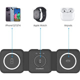 Choetech 3-IN-1 Foldable Magnetic Wireless Charging Station T588-F (Black) - image 5 of 5