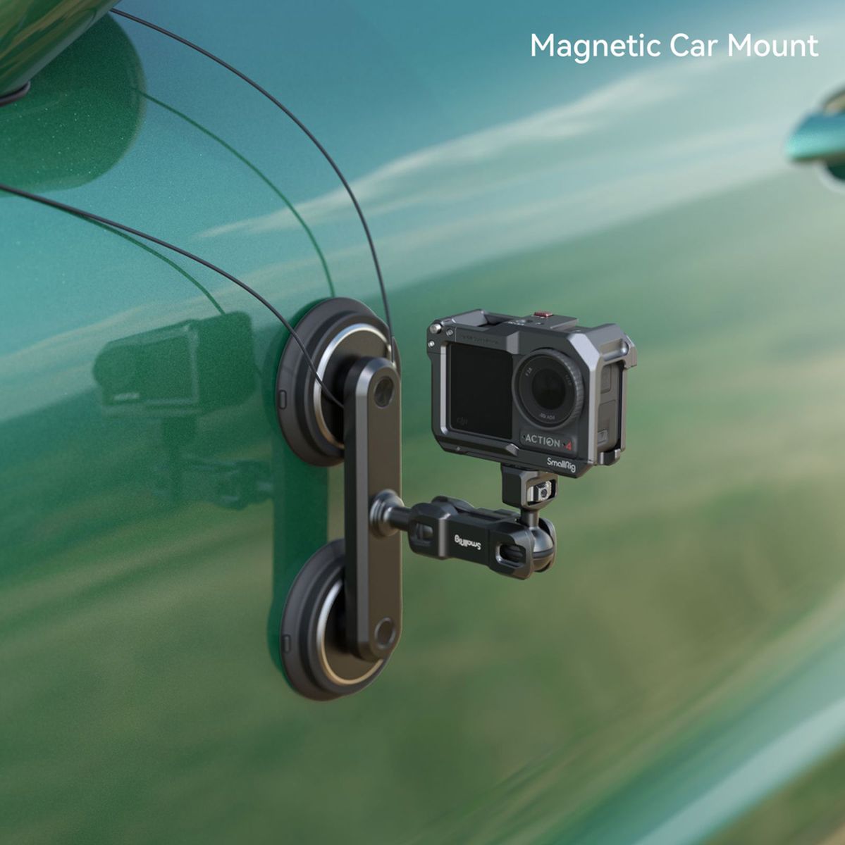 SmallRig 4467 Dual Magnetic Suction Cup Mounting Support Kit