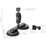 SmallRig 4467 Dual Magnetic Suction Cup Mounting Support Kit