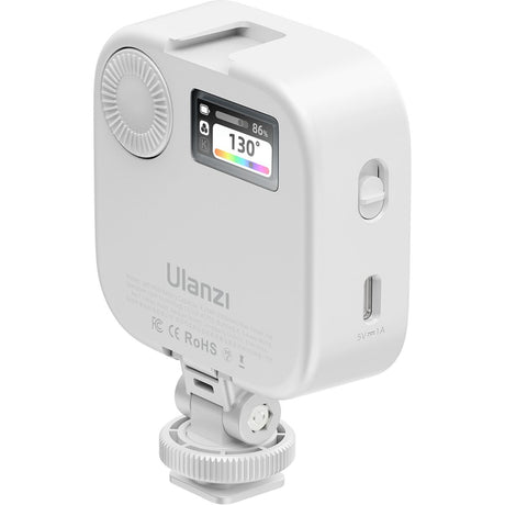 Ulanzi U60 RGB Videolamp Compact Tiltable w/ Clamp White - image 2 of 5
