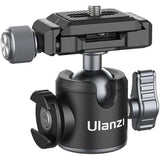 Ulanzi U-80L Arca Swiss Tripod Head w/ Ball Head / Cold Shoe - image 3 of 5