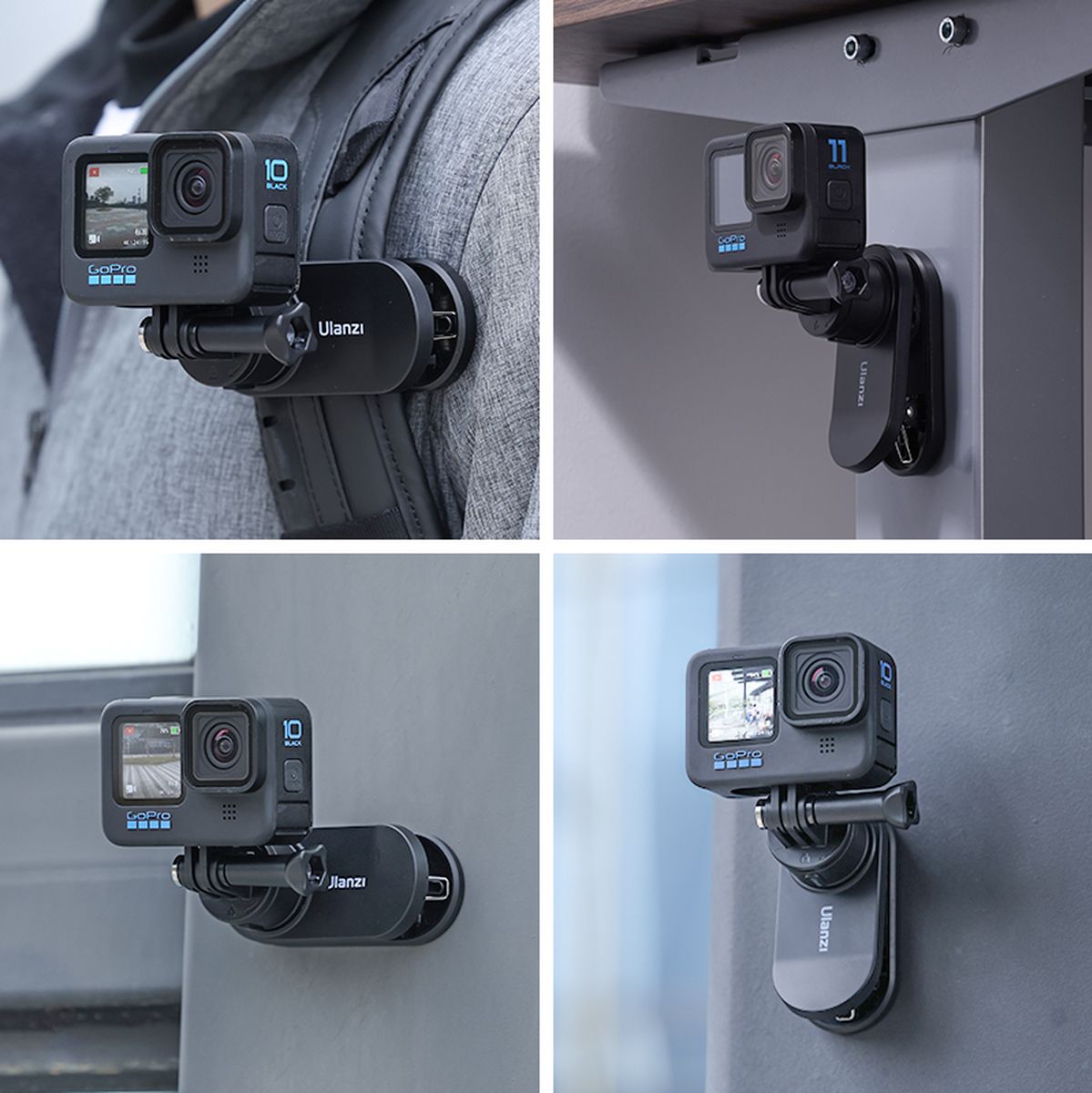 Ulanzi Go Quick II Quick Release Backpack Clip Magnetic - image 3 of 5