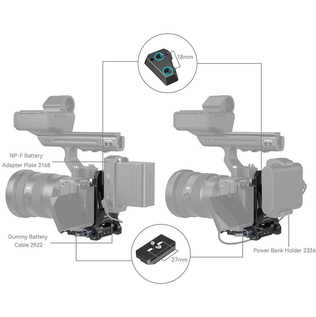 SmallRig Compact V-Mount Battery Mounting System 4064B