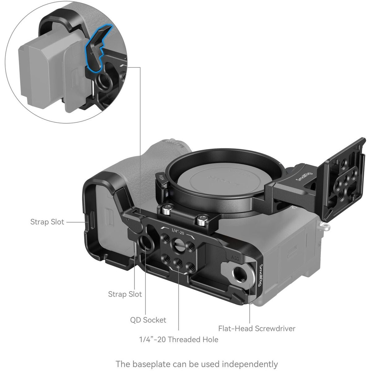 SmallRig 4570 Horizontal To Vertical Mount Plate Kit For Sony 7C II/7CR - image 5 of 5