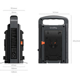 SmallRig 4578 Dual Channel V Mount Battery Charger (European Standard)
