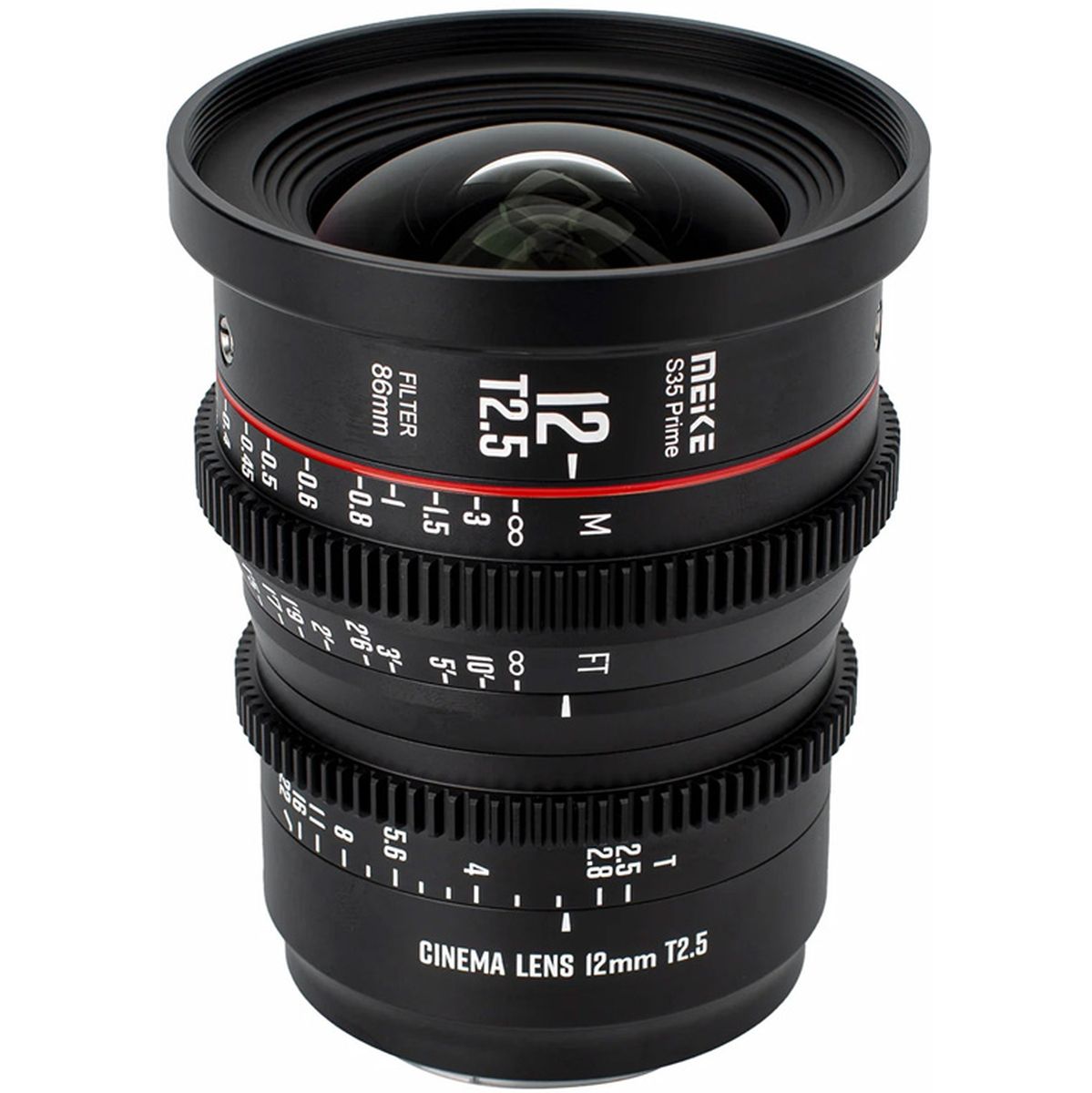 Meike 12mm T2.5 Super 35 Prime Cinema Lens EF Mount