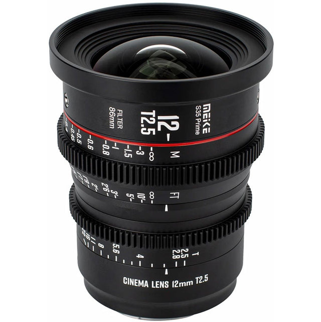 Meike 12mm T2.5 Super 35 Prime Cinema Lens EF Mount