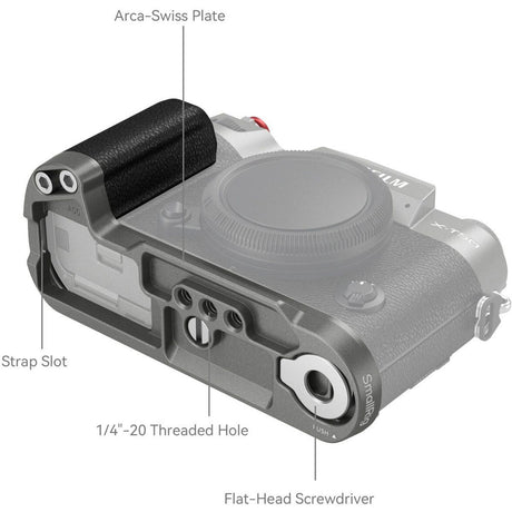 SmallRig 4712 Silicone L-Shape Handle For X-T50 (Charcoal Silver) - image 2 of 5