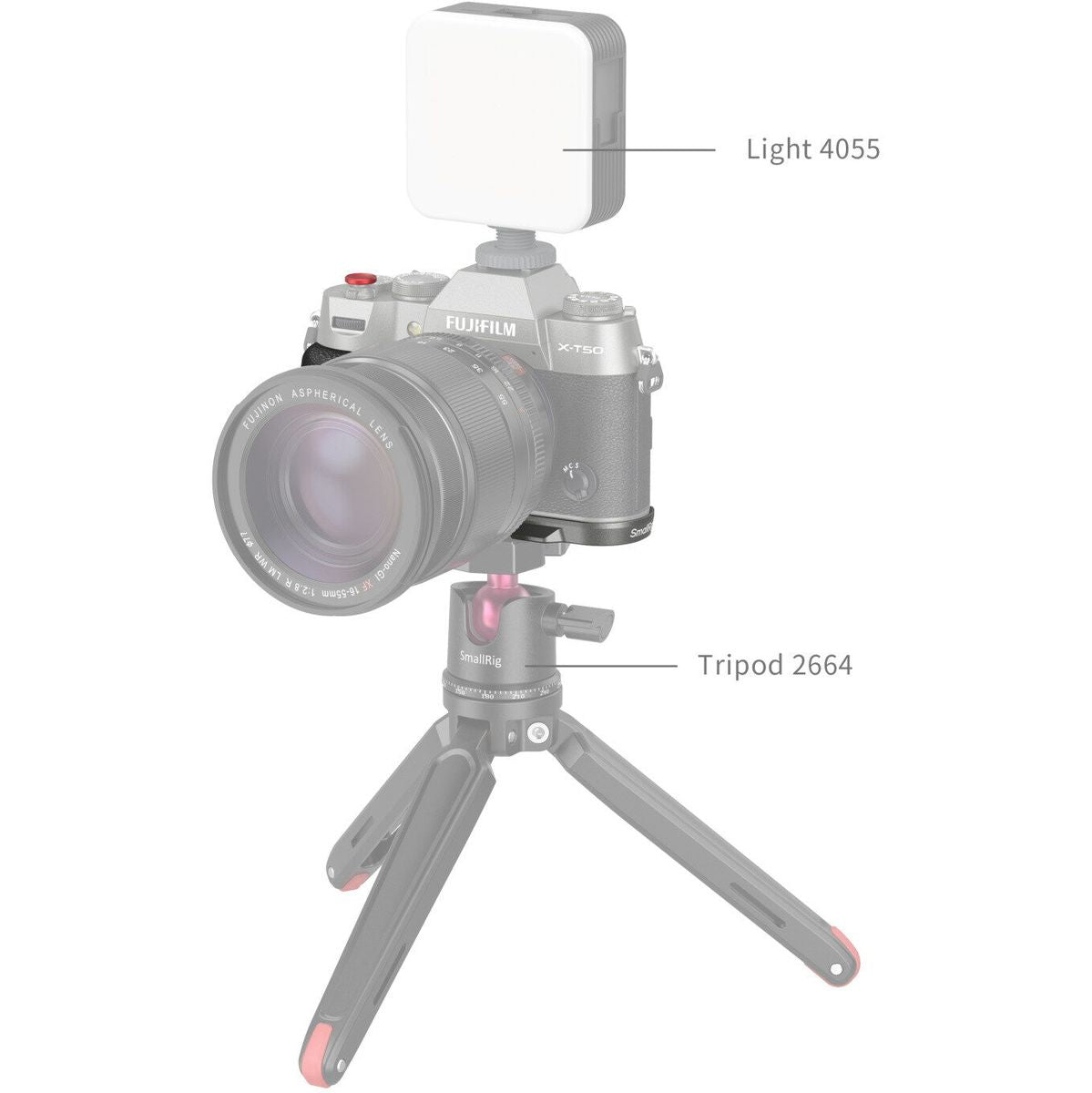 SmallRig 4712 Silicone L-Shape Handle For X-T50 (Charcoal Silver) - image 4 of 5