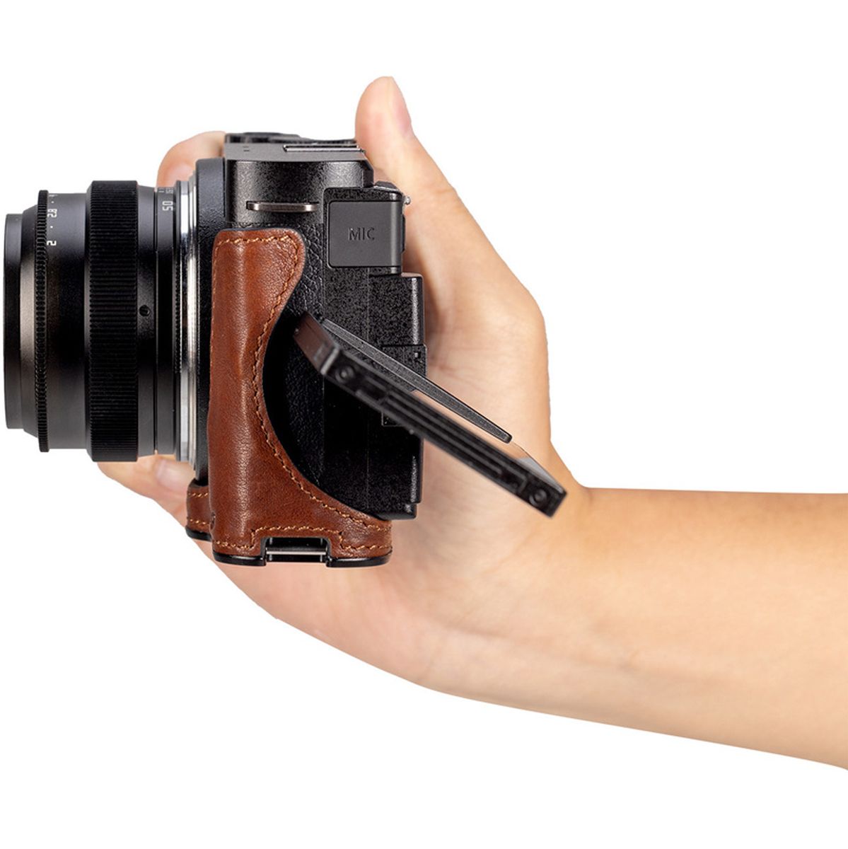 SmallRig 4703 Leather Half Case For Panasonic LUMIX S9