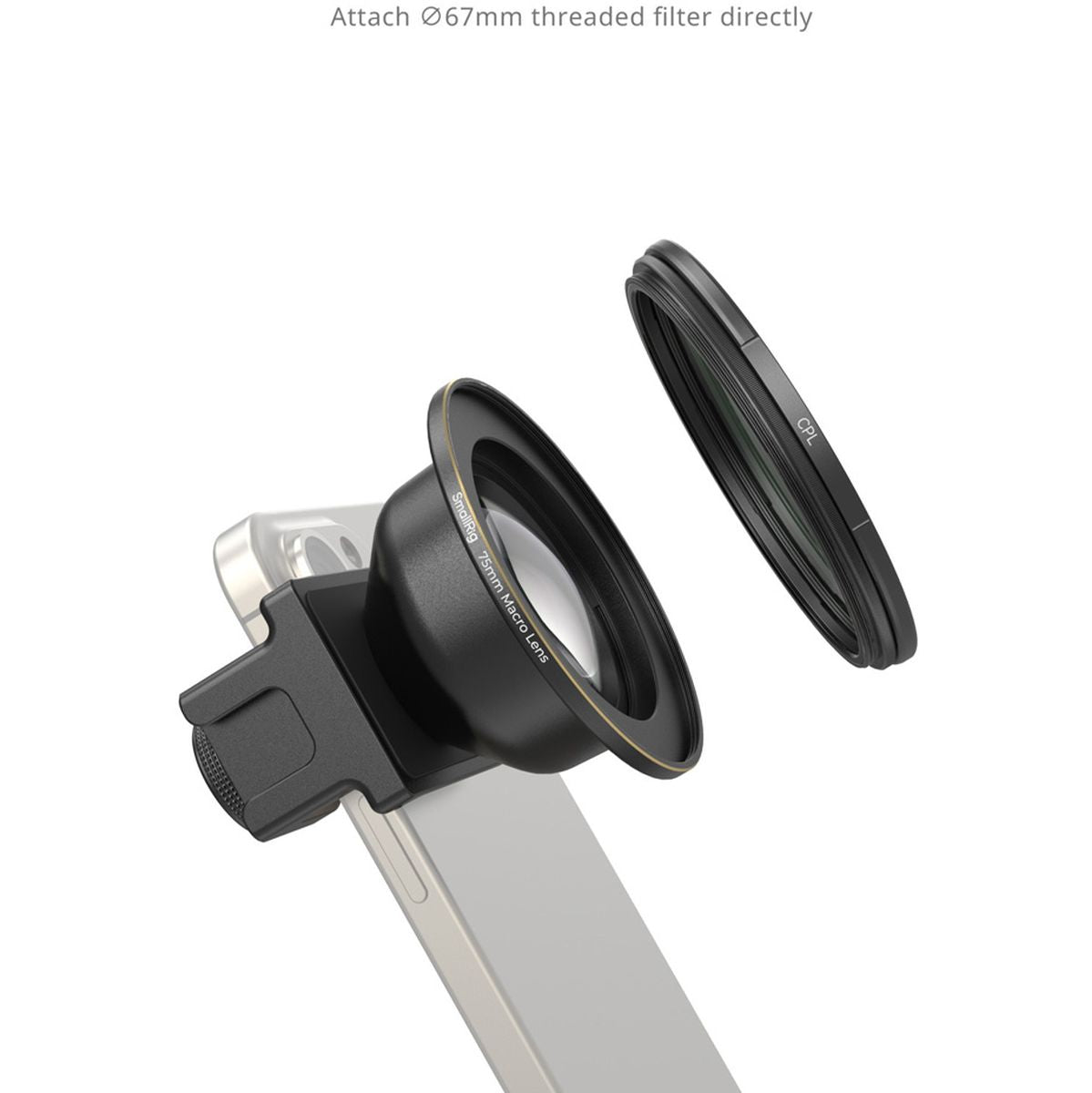SmallRig 4588 75mm Macro Lens For Mobile Phone (T Mount)