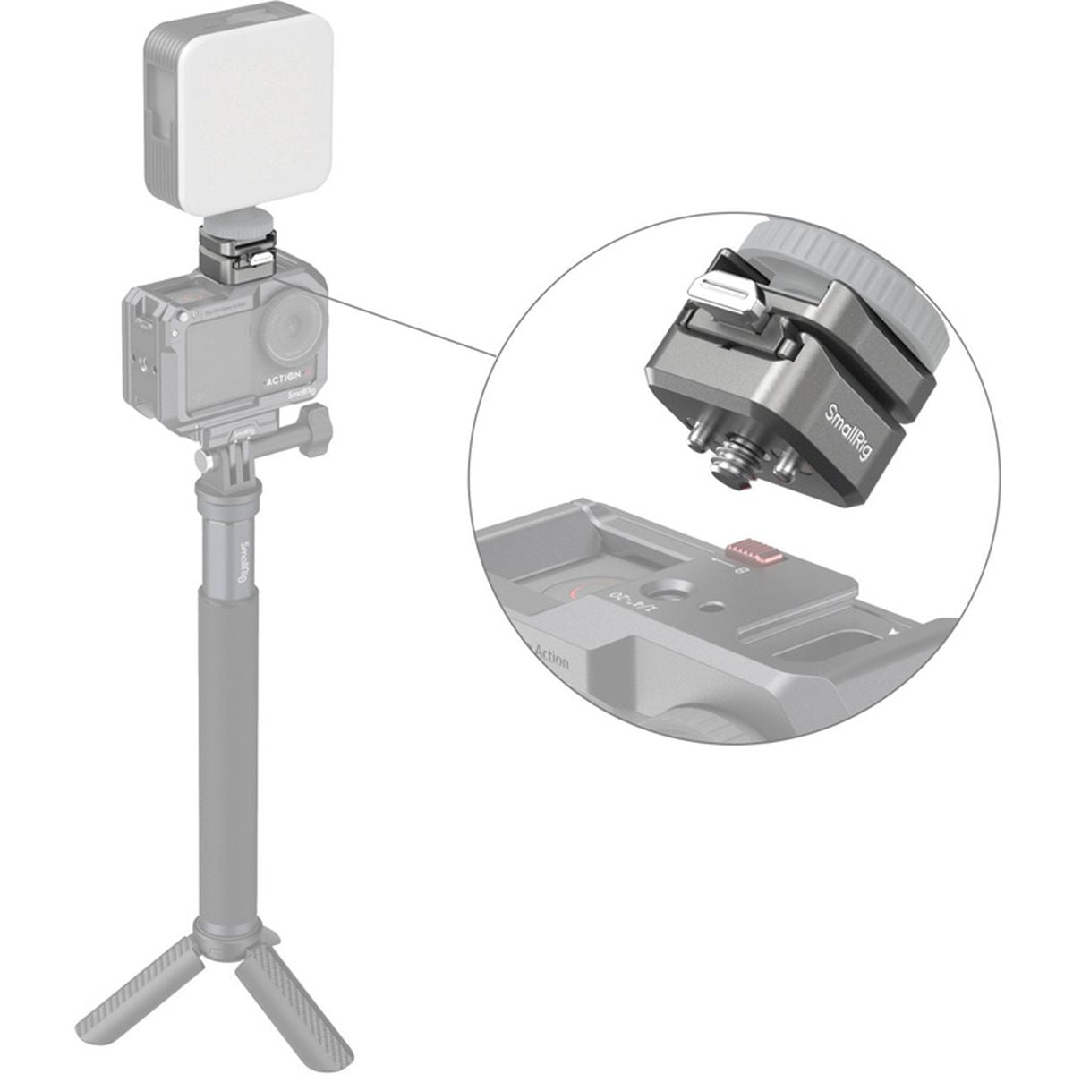 SmallRig 4500 Hawklock H18 Quick Release Support w/ Cold Shoe