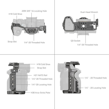 SmallRig 4481 Hawklock Quick Release Cage For Sony 7R V/7 IV/7S III/1/7R IV - image 4 of 5