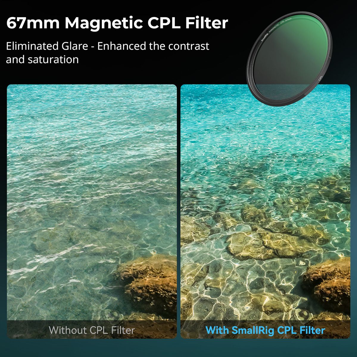 SmallRig 4726 5 In 1 Filter Kit VND 2 32 + CPL + 1/4 Effect Black Mist (67mm) - image 4 of 5