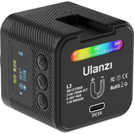 Ulanzi L3 RGB Cube Video Lamp w/ Accessories - image 2 of 2