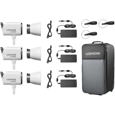 Godox Litemons LA150R RGB LED Video Light 3 Light Kit