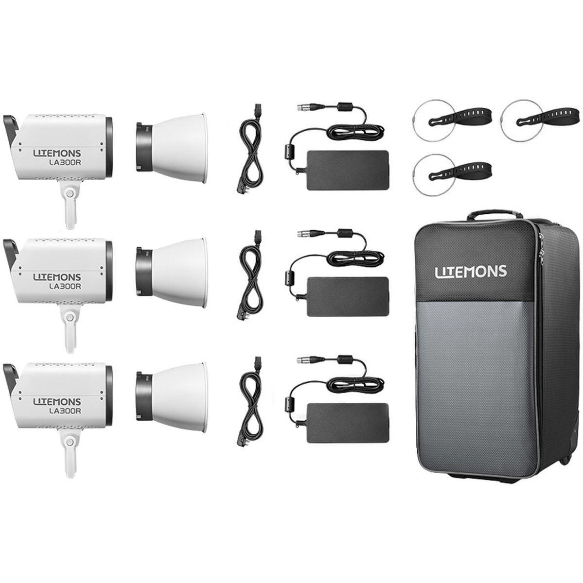 Godox Litemons LA300R RGB LED Video Light 3 Light Kit