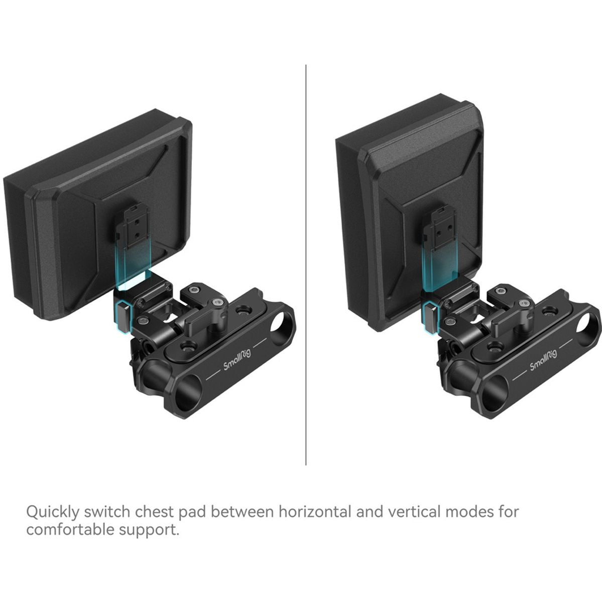 SmallRig MD3183B Multi Adjustable Chest Pad Mount Plate w/ Rod Clamp - image 4 of 4