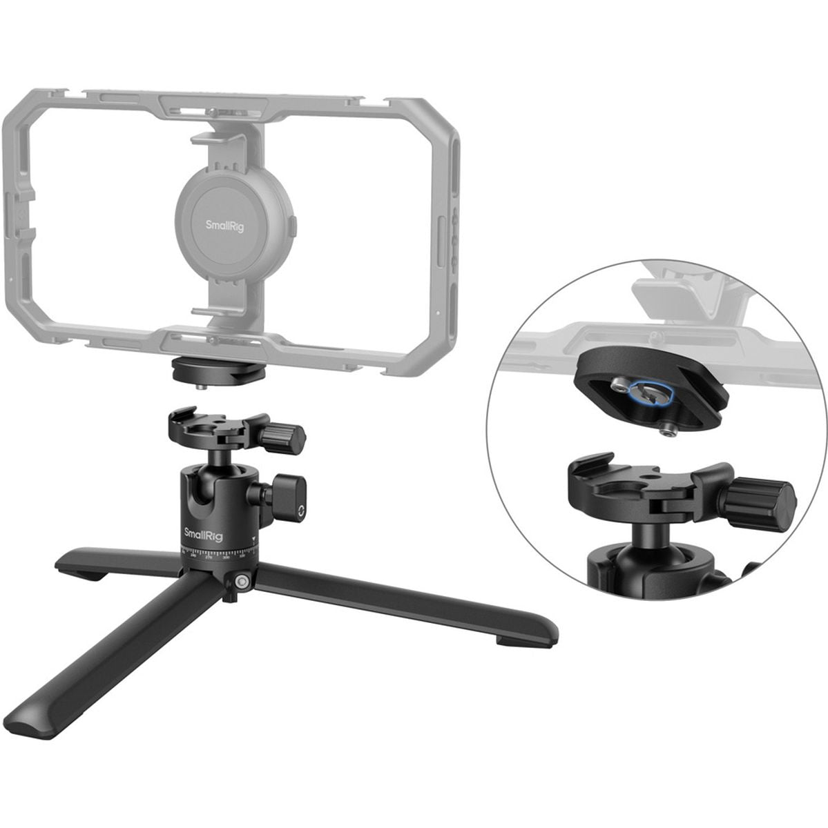 SmallRig 4630 Metal Tabletop Tripod w/ ArcaSwiss Quick Release Plate + Ball Head - image 2 of 5